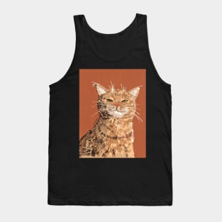 Smug Cat | Terracota Version Tank Top